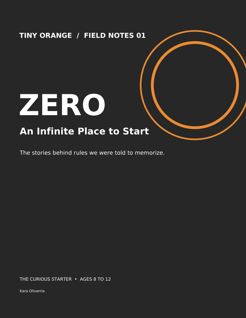 Zero: An Infinite Place to Start book cover